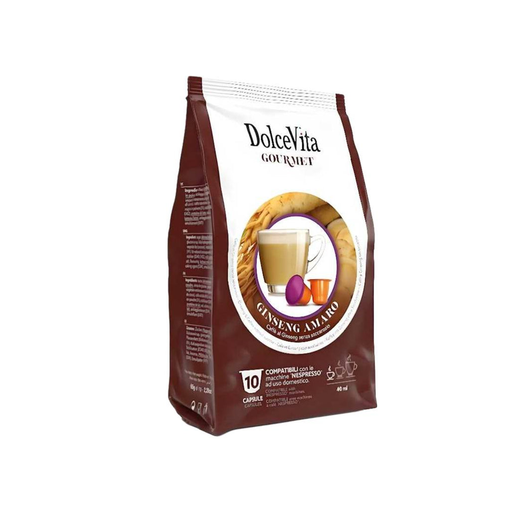 Confezione 10 capsule Ginseng Amaro Dolce Vita Nespresso