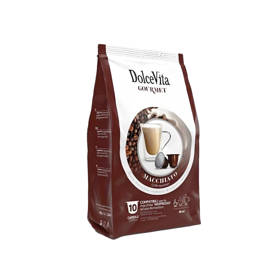 Confezione 10 capsule Macchiato Dolce Vita Nespresso