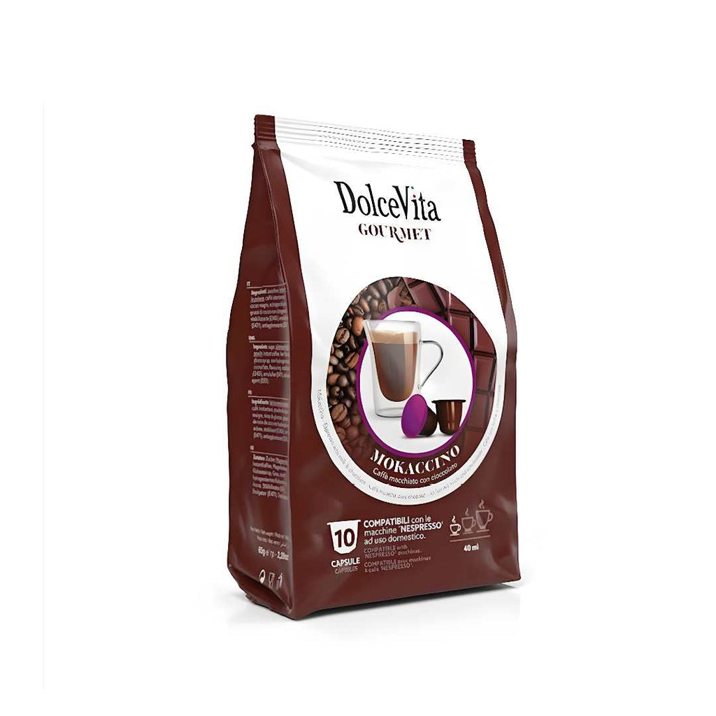 Confezione 10 capsule Mokaccino Dolce Vita Nespresso