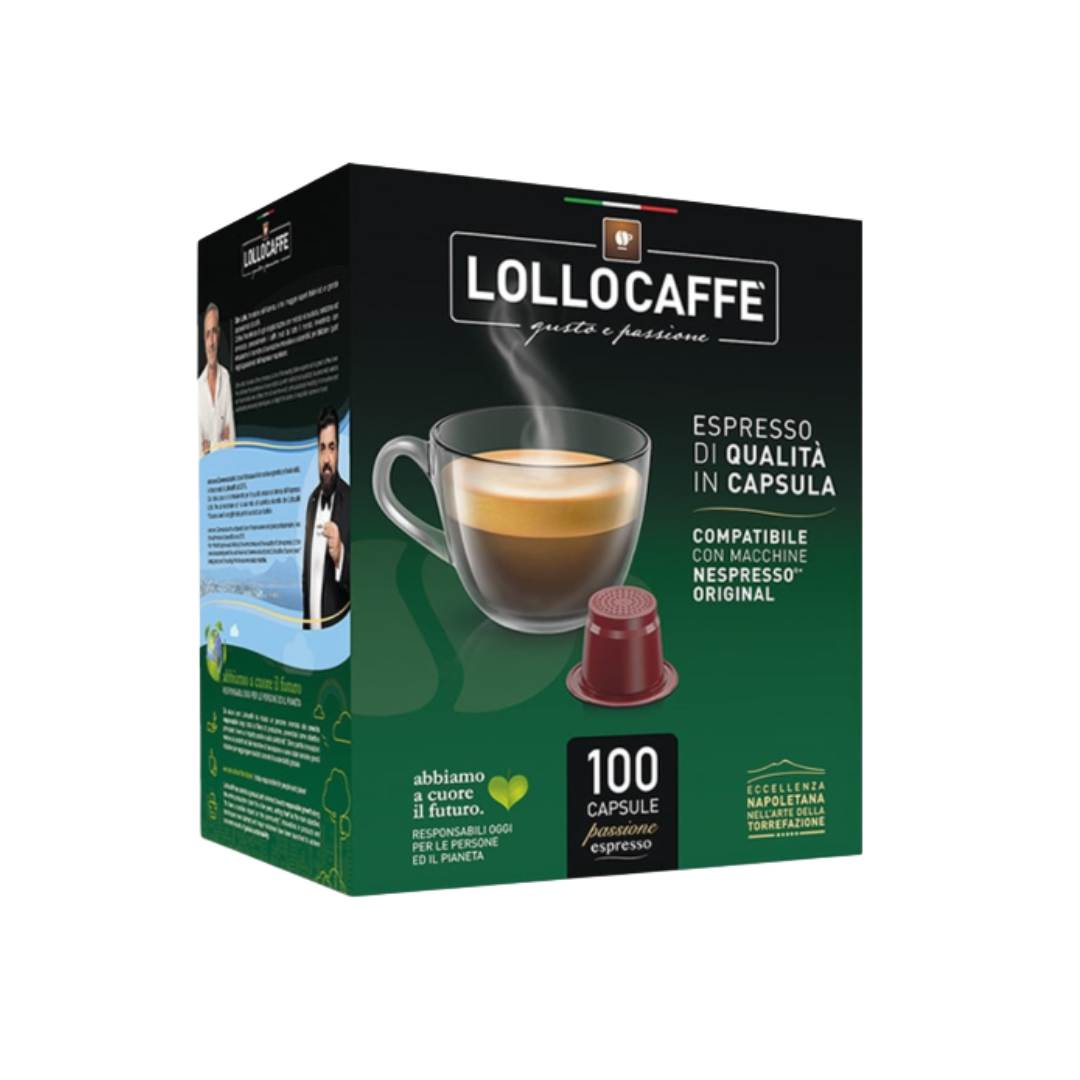 Confezione da 100 capsule LolloCaffè Miscele Assortite compatibili Nespresso